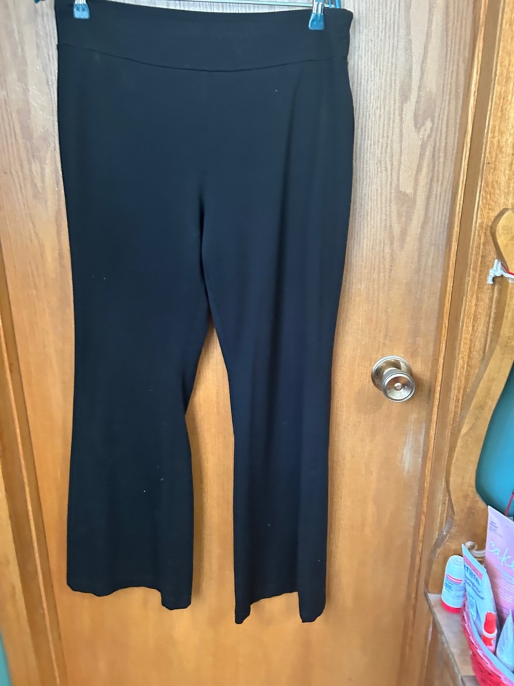 Jockey Black Boot-Cut Pull-On Pants